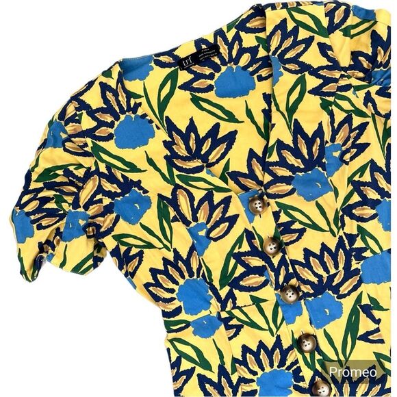 Zara, Trf collection, Sunflower Mini Dress_Small - Picture 2 of 8